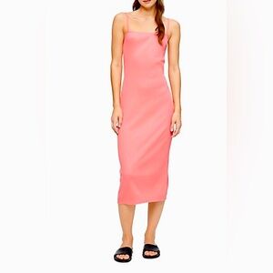 Calvin Klein Strappy Ribbed Midi Dress NWT